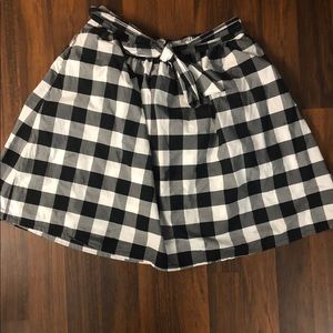 Lane Bryant Gingham Circle Skirt With pockets